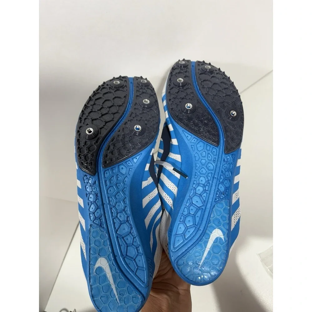 Nike Zoom D  Distance Track & Field‎ Spikes Blue White 819164-004 Mens Sz 12.5